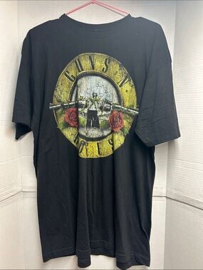 Guns N' Roses T-Shirt Rock Band Official Logo Cool Tee New Black Size XL